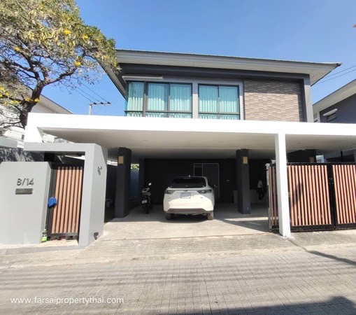 ให้เช่าบ้านเดี่ยว 2ชั้นเนื้อที่ 60ตร.ว พื้นที่ใช้สอย 230ตร.ม 5ห้องนอน 4ห้องน้ำ เฟอร์ครบ ถนนลาดพร้าว โชคชัย 4  ราคาขาย 13 ล้านบาท