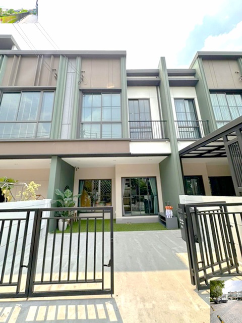 บ้านใหม่ Built-in ทั้งหลัง 18ตรว.BTS คูคต ให้เช่าทาวน์โฮม 2 ชั้น 110ตรม. จดทะเบียนบริษัทได้  3นอน 2น้ำ 2จอดรถ 3แอร์ ตลาดเคหะออเงิน
