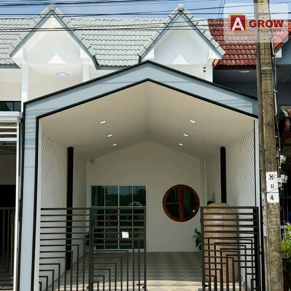 หมู่บ้านสินอนันต์ ถนนเลียบวารี 55 มีเทอเรสหลังบ้าน ชมทุ่งฟิวทุ่งนา บ้านน่าอยู่ อากาศดีมาก