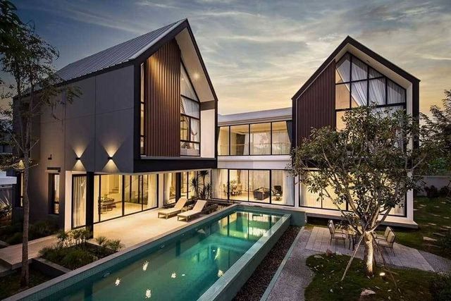 พูลวิลล่าสวย ขายพร้อมผู้เช่า 24.9​ ล.​เท่านั้น 199 ตรว. ​4 นอน​ 6 น้ำ #โซนหางดง บ้าน 2 ชั้น สไตล์ Modern Contemporary