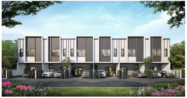 ทาวน์โฮมโครงการใหม่ย่านบาง น่าอยู่มาก  4 ห้องนอน อณาสิริ byแสนสิริ บางนา กม. 26 บางเสาธง  สมุทรปราการ