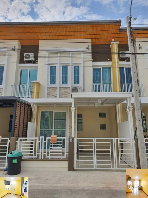 MRT สวนหลวง ร.9 4กม. ให้เช่าทาวน์โฮม 2 ชั้น ทิศเหนือ 18ตรว. 140ตรม. บรรยากาศดี 3นอน 2น้ำ 3แอร์ ตลาดนัมเบอร์วัน ราม 2