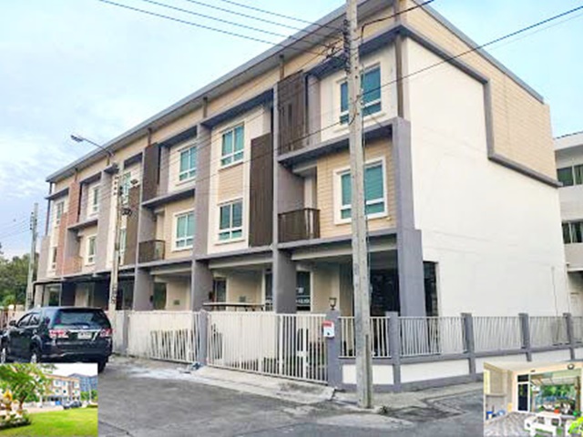 ทันสมัยพร้อมเฟอร์ครบครัน 22ตรว. MRT ศรีลาซาล แบริ่ง ให้เช่าทาวน์โฮม 3 ชั้น 215ตรม. ทำเลดีมาก 3นอน 3น้ำ 2จอดรถ 5แอร์ เซ็นทรัล บางนา 