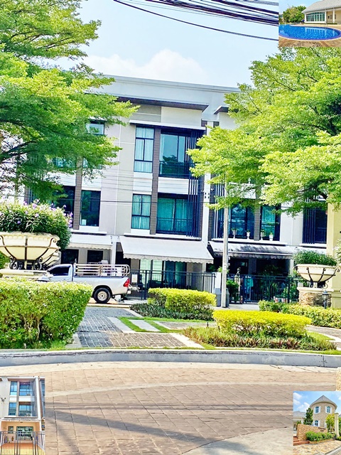 MRT สัมมากร 224ตรม.ให้เช่าทาวน์เฮาส์ 3 ชั้น เฟอร์พร้อมอยู่ 22ตรว.นวมินทร์ 38-44 2 3นอน 3น้ำ 2จอดรถ 4แอร์  มาร์เก็ตเพลส บ้านกลางเมือง